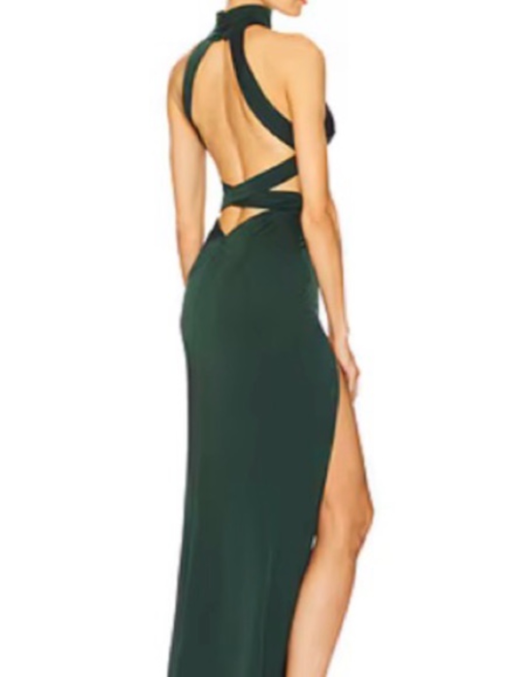 NBD Everett Green Halter Dress